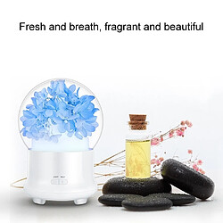 Avis Wewoo Humidificateur d'Air bleu pour Bureau / Accueil 100 ML Gypsophila Fleurs Aromathérapie Diffuseur avec Coloré LED Lumière