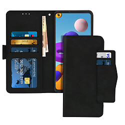 Avizar Housse Samsung Galaxy A21s Étui Folio Portefeuille Fonction Support - Noir