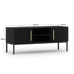 Acheter Bestmobilier Felicia - meuble tv - noir - 120 cm