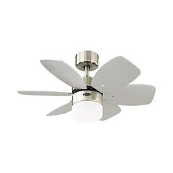 Avis Westinghouse Ventilateur Flora Royal 76cm Chromé Blanc Argent