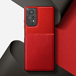 Acheter Avizar Coque pour Xiaomi Redmi Note 11 Pro 5G rigide avec contour souple antichoc Rouge