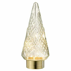 Paris Prix Sapin de Noël en Verre Led 35cm Transparent