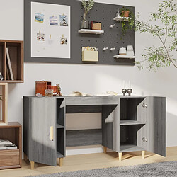 Avis Maison Chic Bureau,Table de travail pour chambre Sonoma gris 140x50x75 cm Bois d'ingénierie -GKD95019