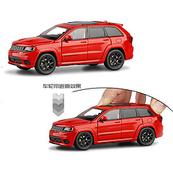 Universal 1: 32 Jeep Grand Chernot en alliage métallique moulé sous pression modèle miniature et modèle acoustique et optique enfant voiture cadeau |(Rouge)