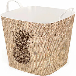 LIFE STORY Panier flexible a linge IML - 25 L - Décor Craft Ananas