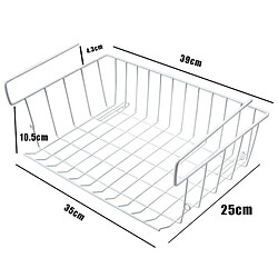 Universal 2 PC Panier de rangement sur l'étagère, armoire inférieure Panier de rangement sur fil Métier à tisser Convient pour la cuisine Compartiment de stockage Étagère C | Sacs Paniers