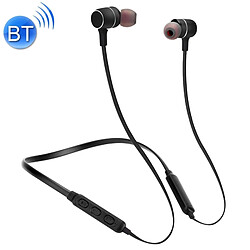 Wewoo Casque Bluetooth Sport Ecouteurs intra-auriculaires sans fil style magnétique pour iPhone, Galaxy, Huawei, Xiaomi, LG, HTC et autres téléphones intelligents, distance de travail: 10 m (Noir)