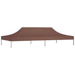 vidaXL Toit de tente de réception 6x3 m Marron 270 g/m²