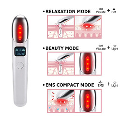 Avis Universal EMS massage des yeux lumière rouge thérapie rajeunissement anti rides anti rides cercle foncé anti vieillissement beauté soins des yeux vibratoire masseur appareil de beauté à usage domestique