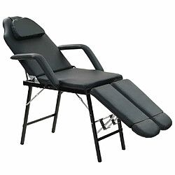 Maison Chic Fauteuil de massage,Fauteuil luxe de relaxation pour traitement facial Simili-cuir Noir -MN79425