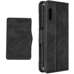 Avizar Étui pour Samsung Galaxy Xcover Pro Porte-cartes amovible Support vidéo Noir