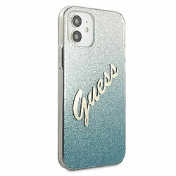 Acheter Guess Maroquinerie Guess GUHCP12SPCUGLSBL Coque de Protection pour iPhone 12 Mini 5,4`` Bleu à Paillettes