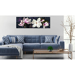 Artgeist Tableau - Avant-Garde Magnolia (1 Part) Narrow Violet [120x40]