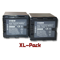 Vhbw 2 batteries 2200mAh pour caméscope Panasonic HC-X900, HC-X900M, HC-X909