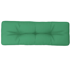 vidaXL Coussin de palette vert 120x40x12 cm tissu