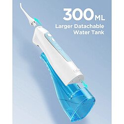 Acheter Fairywill Hydropulseur Jet Dentaire Rechargeable Portable 8 Buses Irrigateur Oral Professionnel 3 Modes - Blanc+Bleu