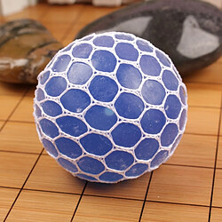 Wewoo Jeux anti stress bleu 6cm Anti-Stress Visage Reliever Raisin Boule Extrusion Humeur Squeeze Relief Saine Drôle Tricky Vent Jouet