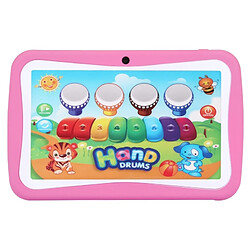 Wewoo Pour enfants, 7 pouces, 512 rose Mo + 8 Go, Android 5.1 RK3126 Quad Core 1.3GHz, WiFi, carte TF 32 Go, double caméra Tablette Tactile