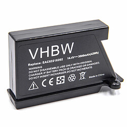 vhbw Li-Ion batterie 3000mAh (14.4V) pour robot aspirateur Home Cleaner robots domestiques come LG EAC62218202