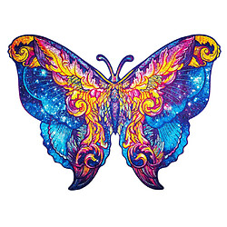 UNIDRAGON Puzzle en bois 700 pcs Intergalaxy Butterfly 60x44 cm