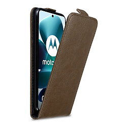 Cadorabo Coque Motorola MOTO G200 5G Etui en Marron