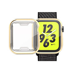 Wewoo Coque en TPU plaqué pleine couverture pour Apple Watch série 4 40 mm (or)