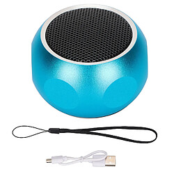 ComfortXL Mini enceinte bluetooth portable mignonne sans fil avec lanière pour douche vélo voiture voyage bleu