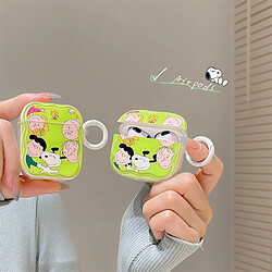 GUPBOO Airpods Coque Housse Étui Protecteur Compatible pour AirPods 3-dessin animé charlie snoopy mignon