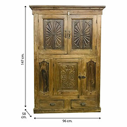 Acheter Armoire Alexandra House Living Marron Bois Recyclé 58 x 147 x 96 cm