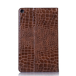 Avis Wewoo Housse Coque Etui à rabat horizontal en cuir texturé avec texture croco pour Galaxy Tab A 10.1 2019 T510 / T515avec support et emplacements cartes et porte-monnaie Marron