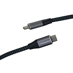 Acheter PremiumCord Câble de connexion USB-C 3.2 Gen 2, câble de données SuperSpeed jusqu'à 20 Gbit/s, câble de charge jusqu'à 5 A, connecteur USB 3.2 génération 2 type C, couleur noir, longueur 0,5 m Gris