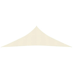 Helloshop26 Voile toile d'ombrage parasol 160 g/m² 5 x 5 x 6 m PEHD crème 02_0009101