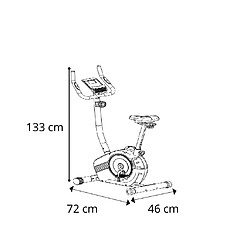 Acheter Vélo d'Appartement Keboo Serie 700 Magnétique Fréquence Cardiaque 8 Niveaux, Siège, Guidon et Moniteur