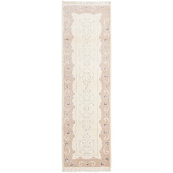 Vidal Tapis de couloir en laine 300x89 beige Darya