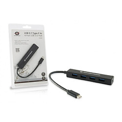 Hub USB Conceptronic CTC4USB3 Noir