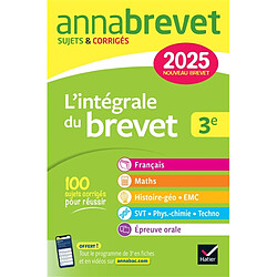 L'intégrale du nouveau brevet 3e : 2025