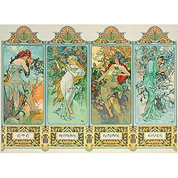 Eurographics Quatre Saisons par Alphonse Maria Mucha (1000 piAces) Puzzle