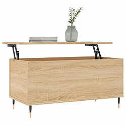 Avis Maison Chic Tabls basse,Table Console pour salon Chêne sonoma 90x44,5x45 cm Bois d'ingénierie -MN65932