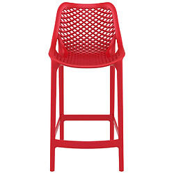 Acheter Alterego Tabouret snack mi-hauteur 'BROZER MINI' rouge