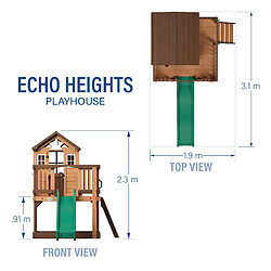 Backyard Discovery Beacon Heights Maisonnette en Bois | Maisonnette de Jardin | Cabane Enfant Exterieur bois , Maisonnette Exterieur, Maisonnette de Jardin en bois, Cabane Maisonnette avec Cuisine