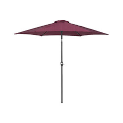 Beliani Parasol de jardin rouge bordeaux d 270 cm VARESE