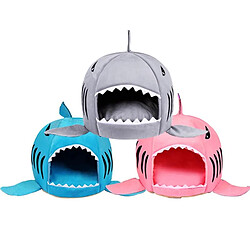 Justgreenbox Requin Pet Maison Lit Pour Chiens Chats Petits Animaux Produits, Gris