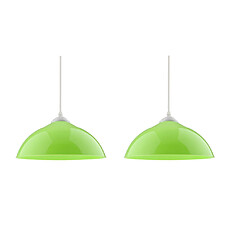 Paire Lustre Abat-Jour Abat-Jour Suspension Luminaire Vert