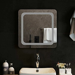 Avis Maison Chic Miroir à LED,Miroir Lumineux LED pour salle de bain,Miroir decoration 50x50 cm -MN82545