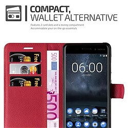 Acheter Cadorabo Coque Nokia 6 2017 Etui en Rouge