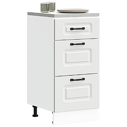 vidaXL Armoire de cuisine Kalmar blanc bois d'ingénierie