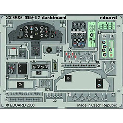 Mig-17 dashboard Für Trumpeter Bausatz- 1:32e - Eduard Accessories