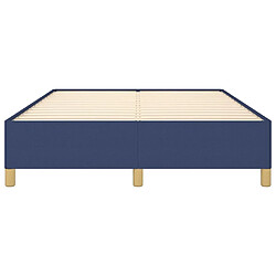 Maison Chic Lit adulte - Lit simple Cadre de lit,Structure du lit Contemporain Bleu 140 x 200 cm Tissu -MN31610 pas cher