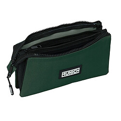 Avis Trousse Fourre-Tout Triple Munich Verde Vert 22 x 12 x 3 cm