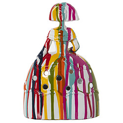 Figurine Décorative Alexandra House Living Menina Multicouleur Acrylique Plastique Mélamine 14 x 9 x 21 cm